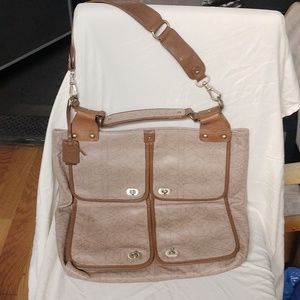 Hayden-Harnett large top handle/shoulder bag.